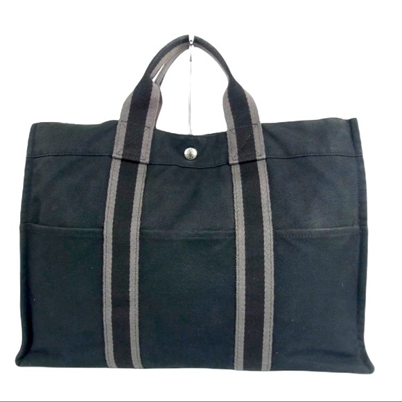 Vintage HERMES Fourre Tout Canvas Tote Handbag - Picture 12 of 12